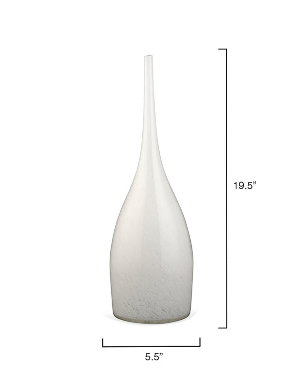 Pixie Decorative Glass Vases (set of 3), White