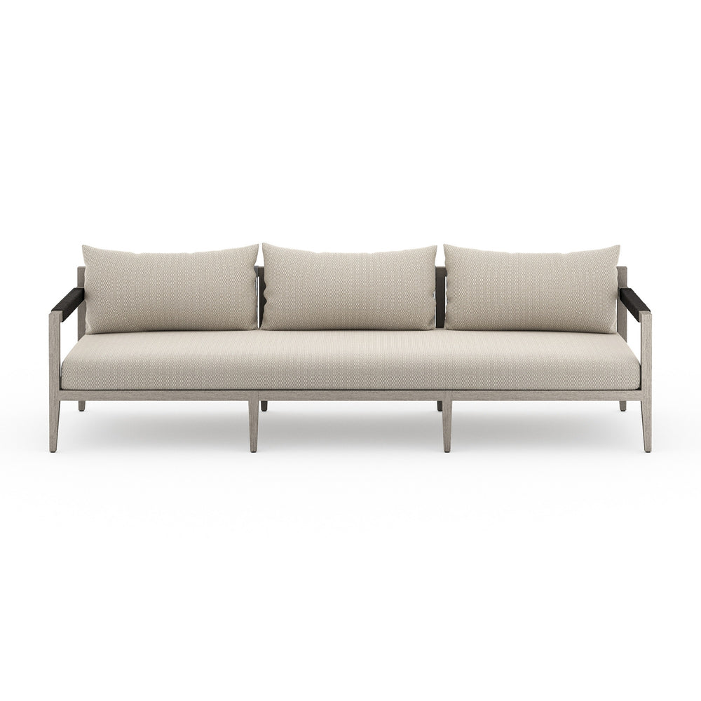 Sherwood Outdoor Sofa In 93" In Grey/Faye Sand