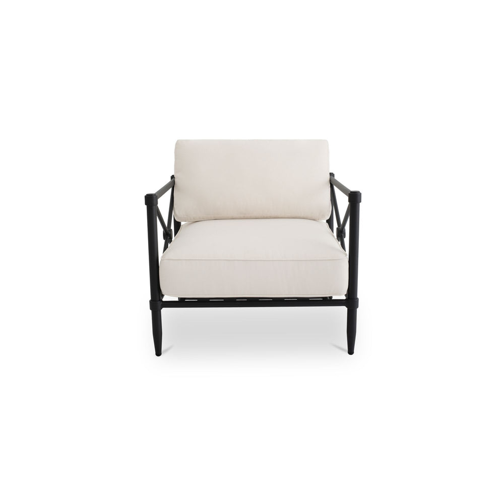 Moe's Willow Outdoor Accent Chair in Cream