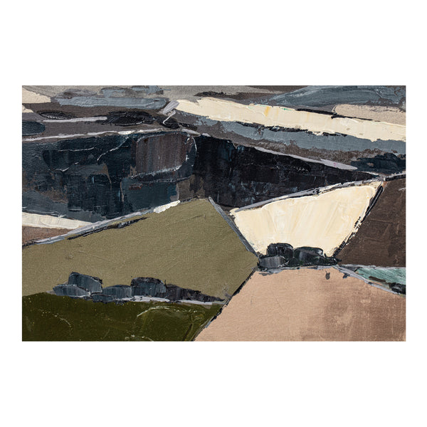 Moe's Vale Framed Painting in Multicolor