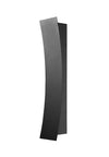 Landrum 2 Light Outdoor Wall Sconce in Black Finish