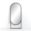 Dawson Floor Mirror In Matte Black