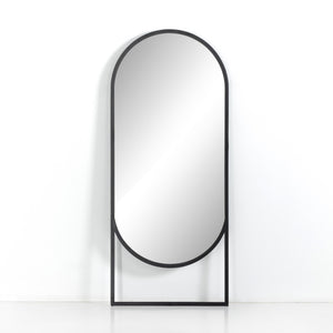 Dawson Floor Mirror In Matte Black