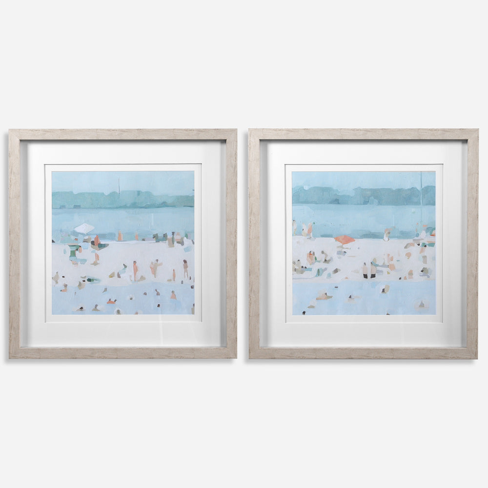 Sea Glass Sandbar Framed Prints
