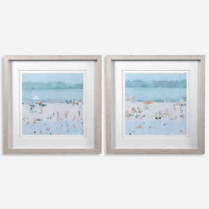 Sea Glass Sandbar Framed Prints