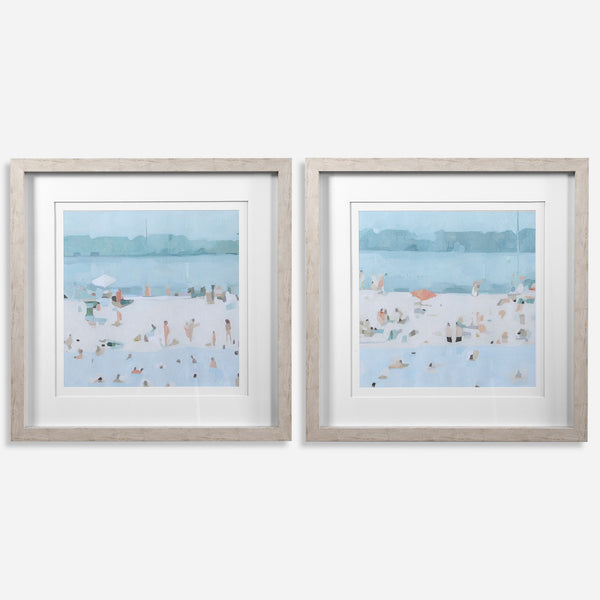 Sea Glass Sandbar Framed Prints