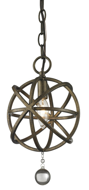 Acadia 1 Light Mini Pendant in Golden Bronze Finish