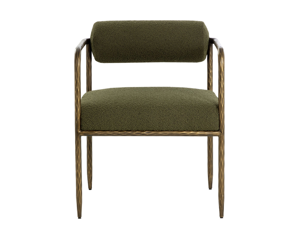 AJANI DINING ARMCHAIR - COPENHAGEN OLIVE