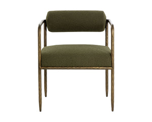 AJANI DINING ARMCHAIR - COPENHAGEN OLIVE