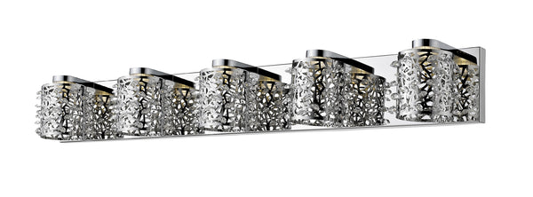 Fortuna 5 Light Vanity in Chrome  Finish
