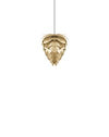 Conia Brass Medium Hardwired Pendant with Black Cord