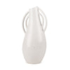 Urvi Tall Off White Speckled Asymmetrical Ceramic Vase