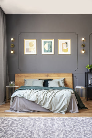 Neutra 2 Light Wall Sconce in Matte Black + Foundry Brass Finish