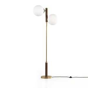 Colome Floor Lamp In Natural Walnut
