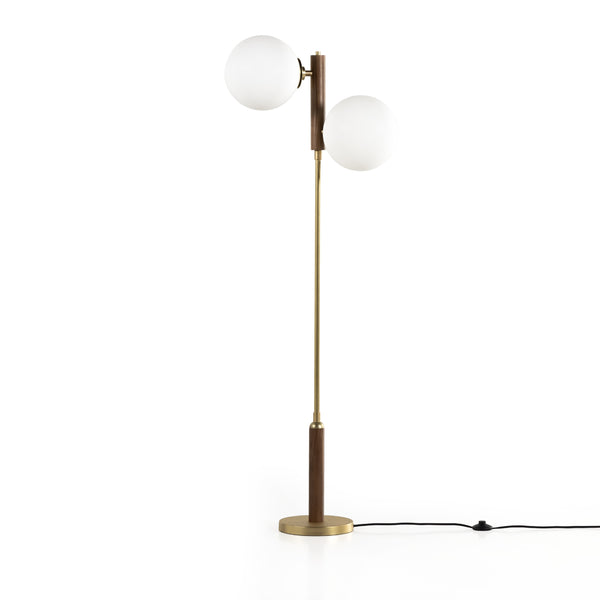 Colome Floor Lamp In Natural Walnut