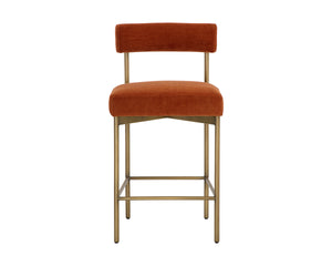 SENECA COUNTER STOOL - ANTIQUE BRASS - DANNY RUST