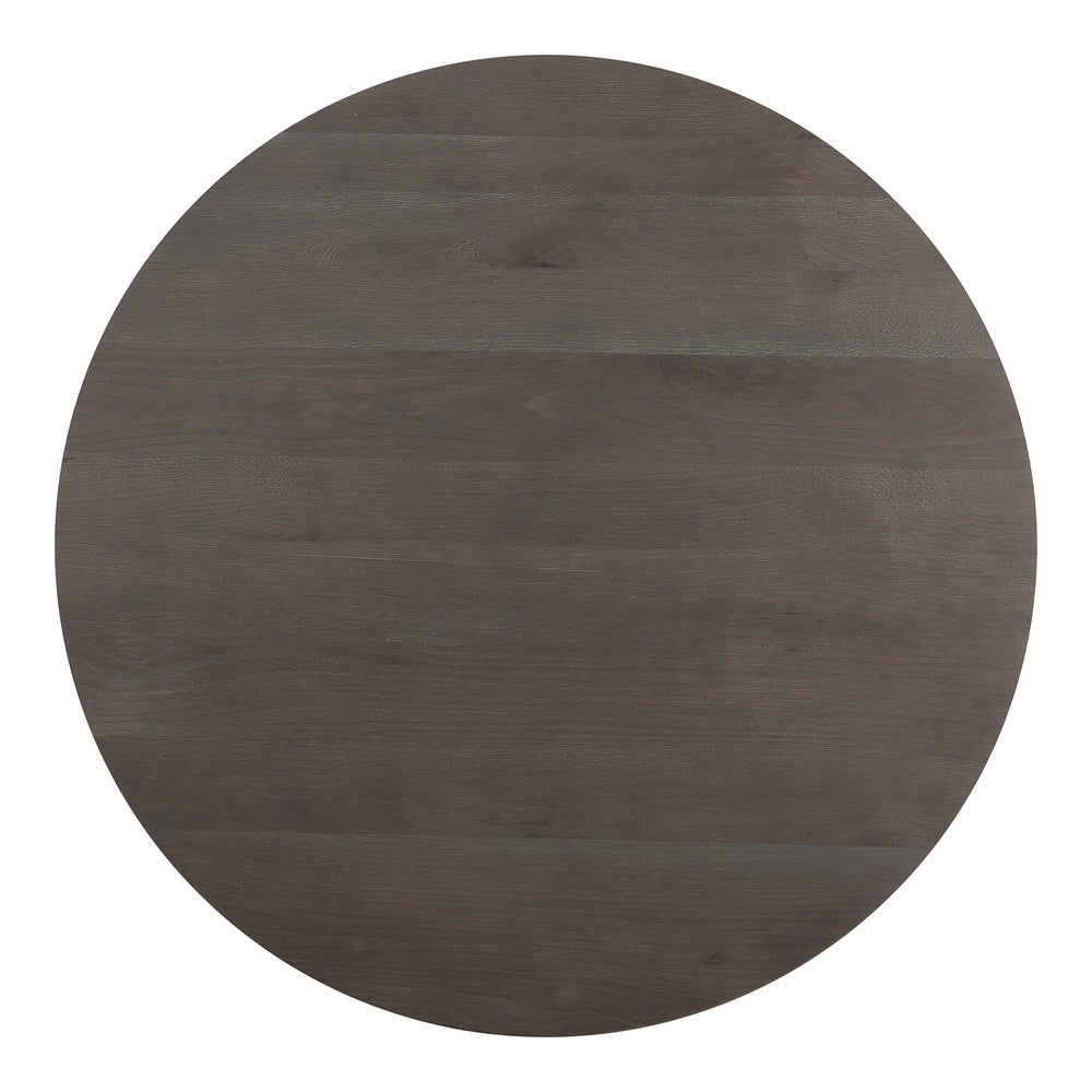 Moe's Folke Round Coffee Table in Dark Brown Oak