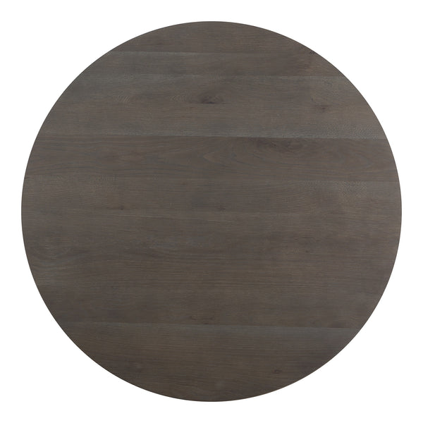 Moe's Folke Round Coffee Table in Dark Brown Oak