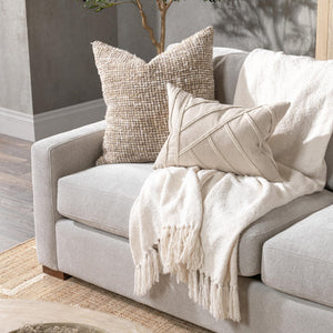 Coburn Right Chaise Sofa in Elite-Gray Upholstery