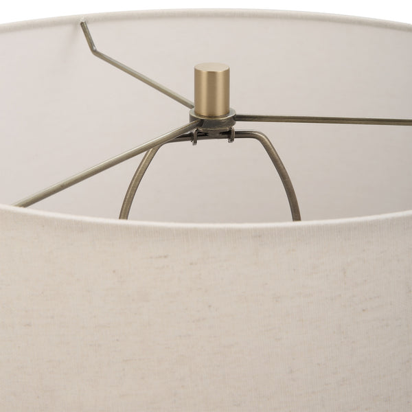 Lunia Gray Glass Table Lamp
