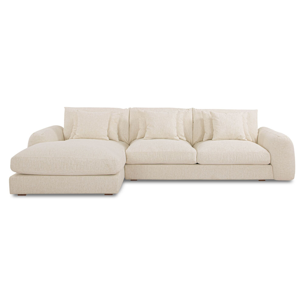 Moe's Berga Left Facing Sectional in Oat