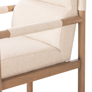 Kiano Dining Armchair In Charter Oatmeal
