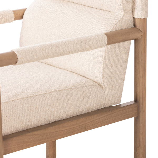 Kiano Dining Armchair In Charter Oatmeal