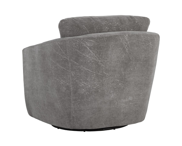 IRINA SWIVEL LOUNGE CHAIR - NEPAL PEBBLE