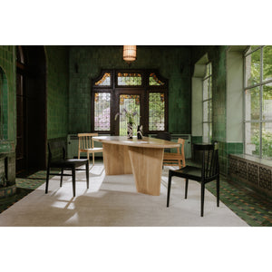 Moe's Owing Dining Chair Set in Black Oak