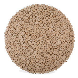 Sliced Wood 48" Wall Art Round