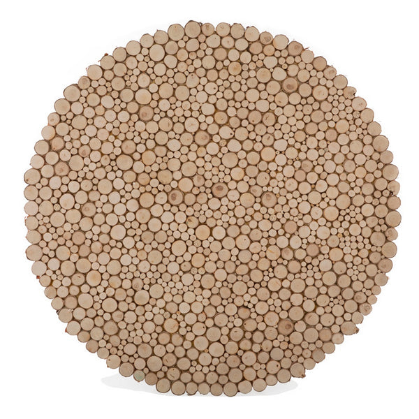 Sliced Wood 48" Wall Art Round
