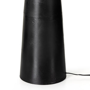 Innes Floor Lamp In Matte Black Cast