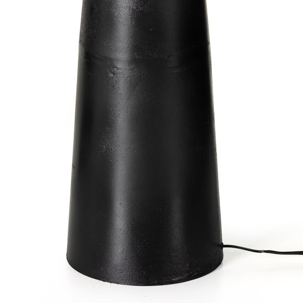 Innes Floor Lamp In Matte Black Cast
