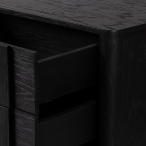 Pollard Media Console In Brushed Ebony Oak