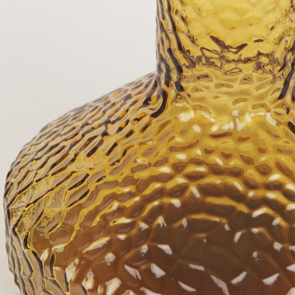 Jolene Tall  Amber Glass Vase