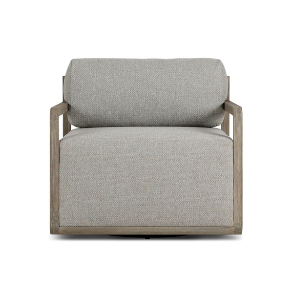 Stroud Outdoor Swivel Chair - Hayes Fog