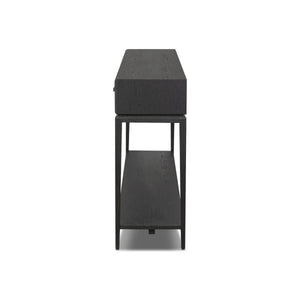 Rosenell Console Table - 78" - Black Oak Solid