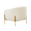 Kandra Cream Velvet Accent Chair