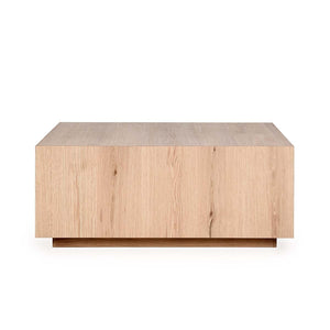 Layne Solid Wood Coffee Table with Casters