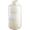 Large Lucerne Vase in Tan and Aqua