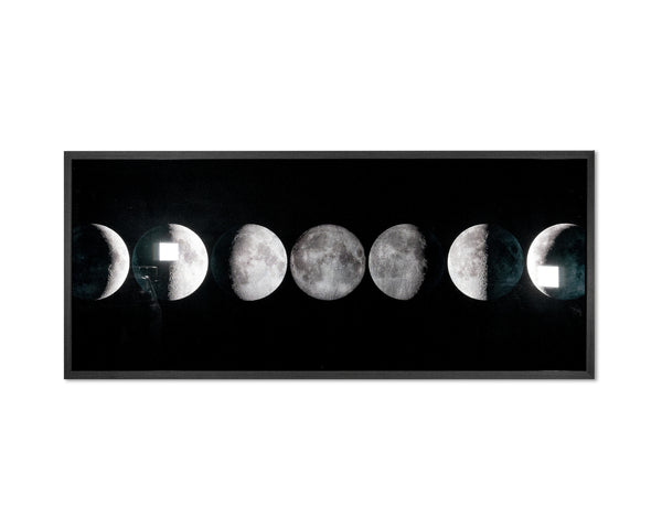 MOON PHASES - 72" X 30" - CHARCOAL FRAME