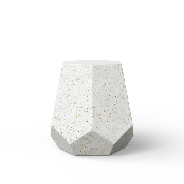 Ivory Terrazzo Stool