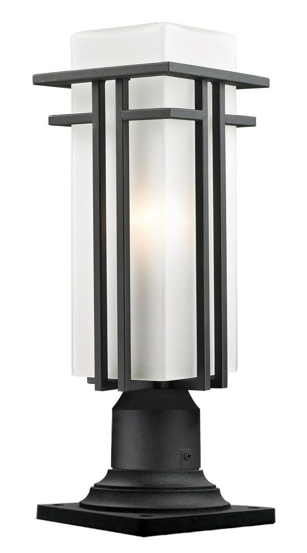 Abbey Outdoor Pier Mount Light in Black Finish