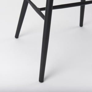 Colin 21.3L x 21.3W x 30.3H Black Metal Dining Chair