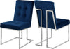 Sara Dining Chair In Navy Velvet