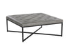 ENDALL OTTOMAN - BLACK - BRAVO METAL