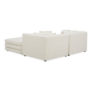 Moe's Lowtide Nook Modular Sectional in Warm White