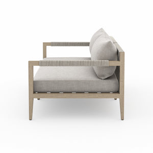 Sherwood Outdoor Sofa In 63" In Brown/Stone Gr