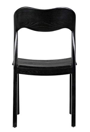 Weller Sungkai/Mindi Chair in Charcoal Black