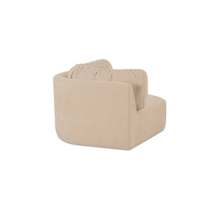 Moe's Matina Corner Chair in Oatmeal Chenille